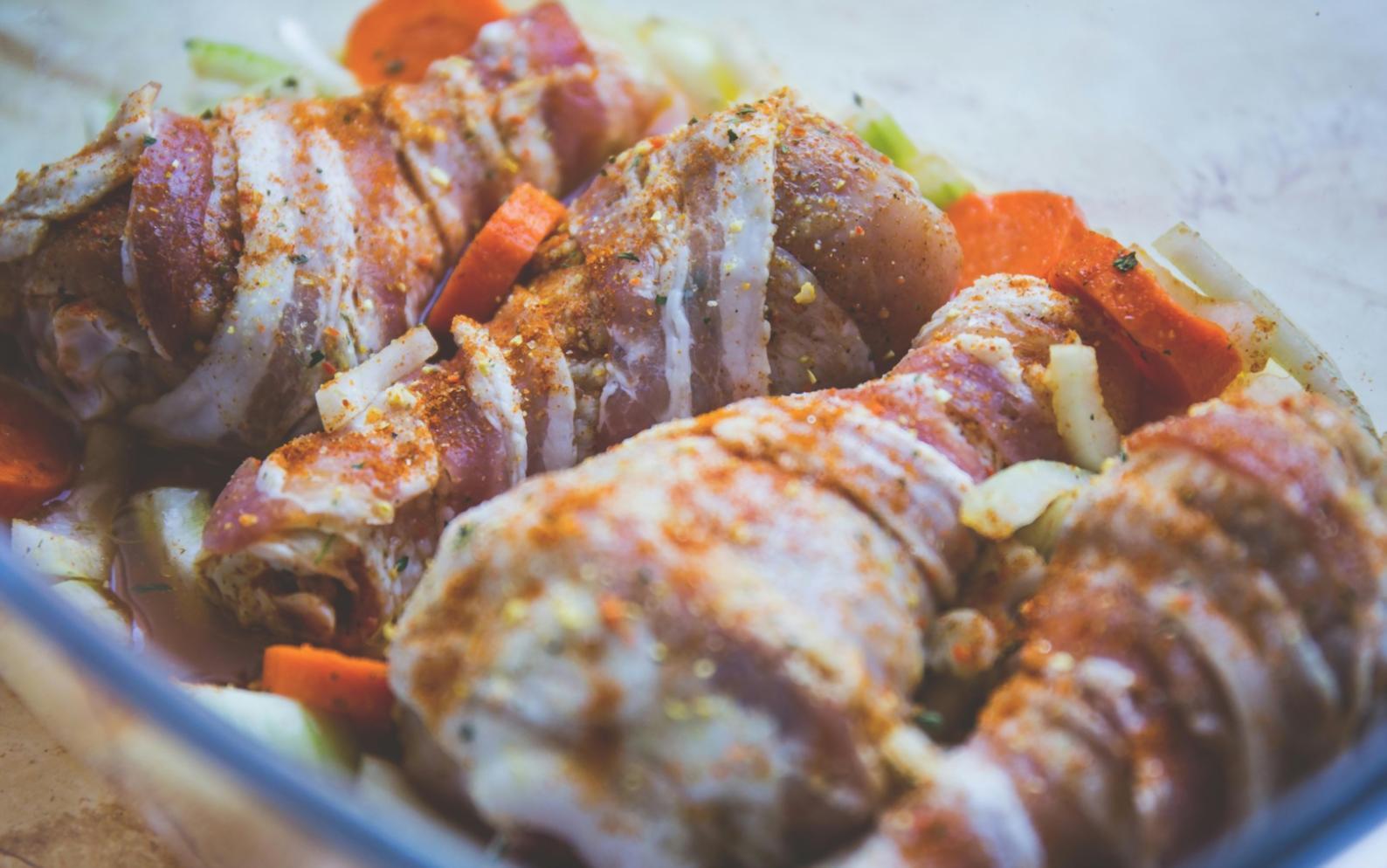 Close-up of refined plating techniques being applied during live online instruction